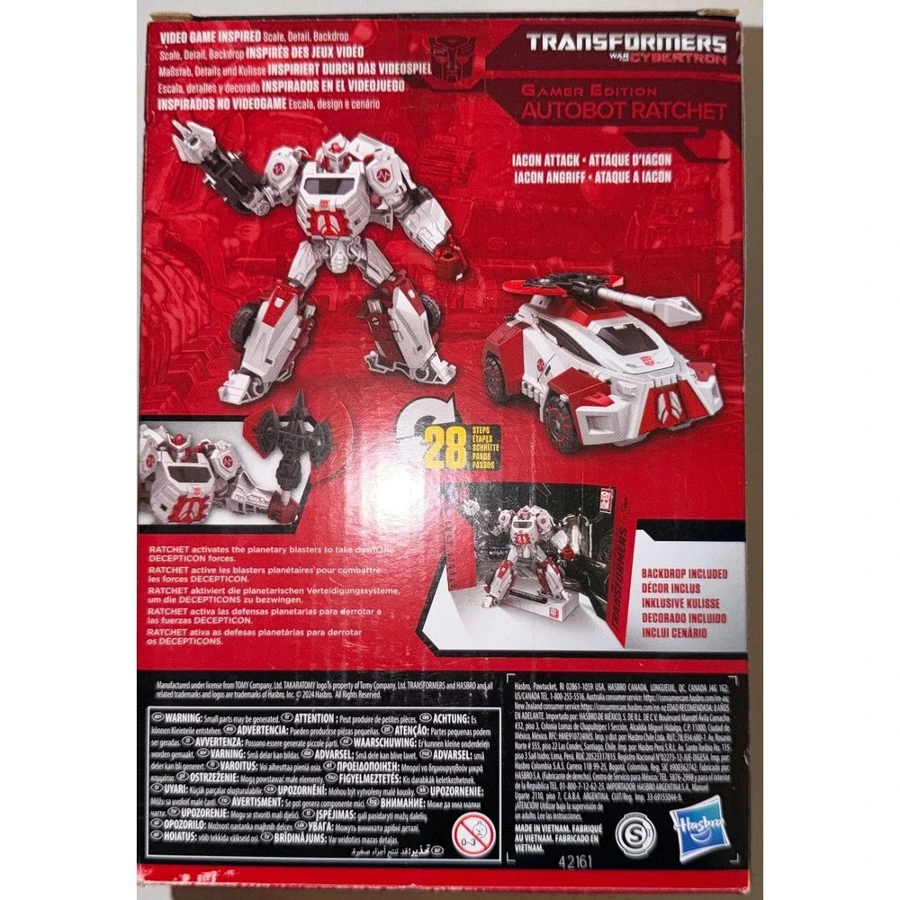 Transformers Studio Series 09 Gamer Edition Autobot Ratchet War 4 Cybertron 2024